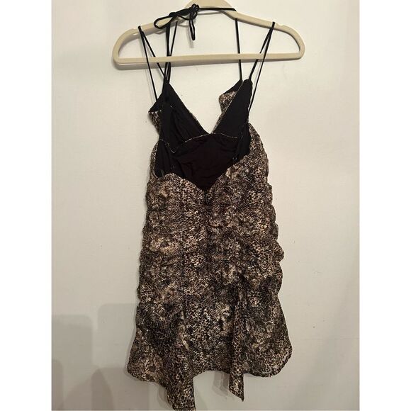 Free people Sierra Lace Mini Dress in Sand Combo size 6 - Picture 4 of 7